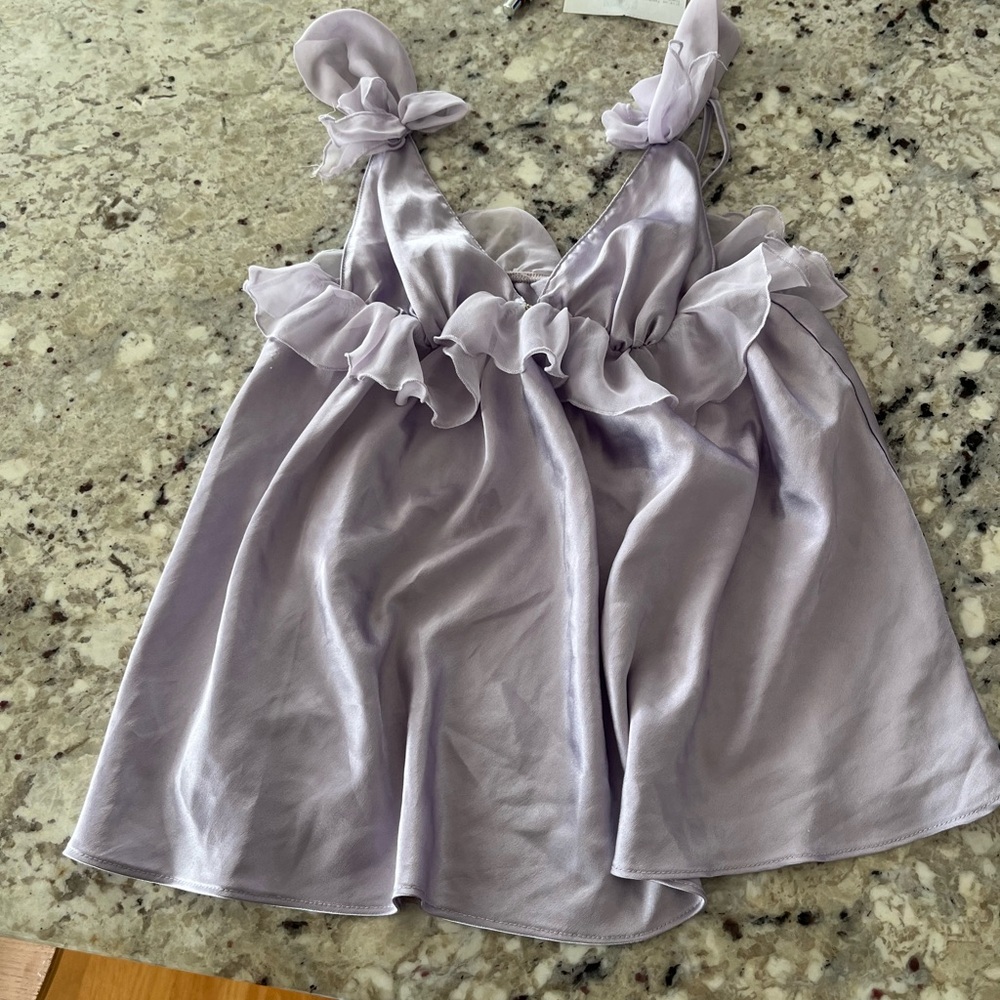 Victoria's Secret Lilac Ruffle Camisole